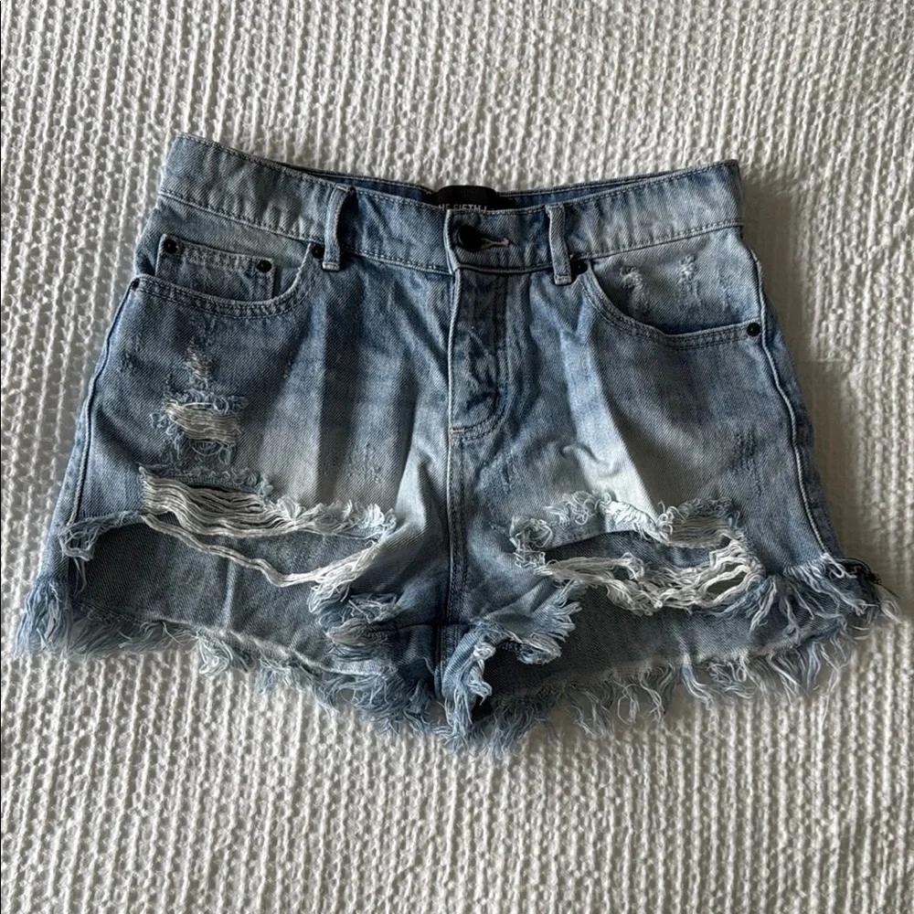 The Fifth Label Distressed Denim Shorts